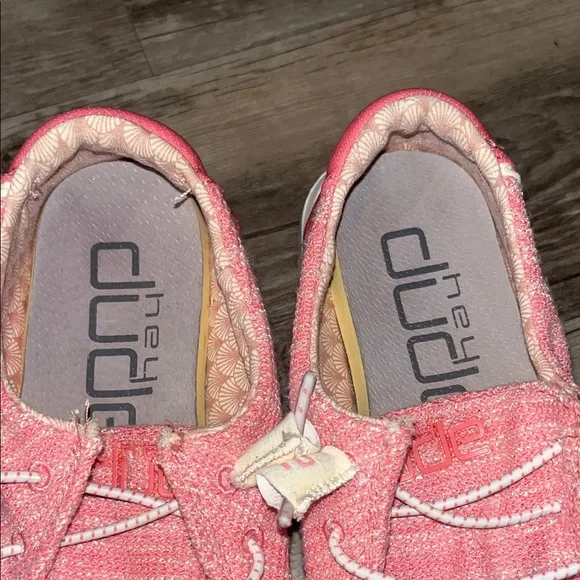 Hey Dude Kids Coral Pink Casual Slip-On Shoes - Picture 2 of 5